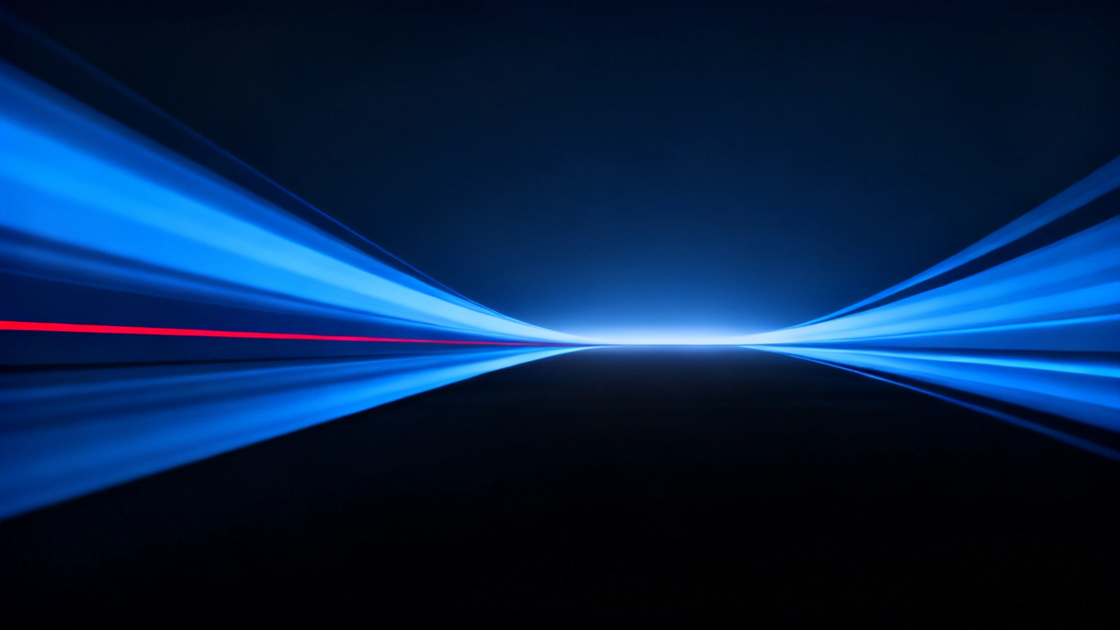 Abstract render of separate data streams converging into one unified security console